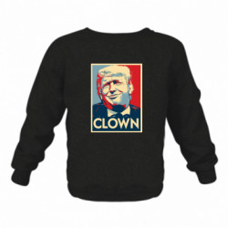 Детский свитшот на флисе Trump old clown - FATLINE Детский свитшот на флисе Trump old clown