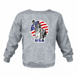 Детский свитшот на флисе USA_New York - FATLINE Детский свитшот на флисе USA_New York