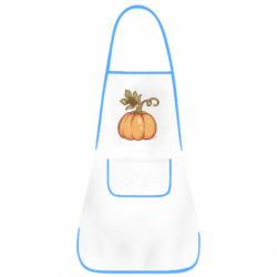 Фартук Красивая оранжевая тыква с листьями - FATLINE Фартук Красивая оранжевая тыква с листьями