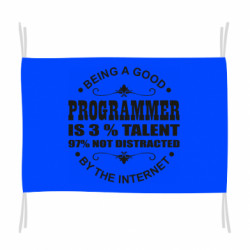 Прапор 3% talent 97% not distracted - FATLINE Прапор 3% talent 97% not distracted