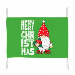 Флаг Merry Christmas Рождественский гном - FATLINE Флаг Merry Christmas Рождественский гном