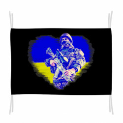 Флаг Украинский солдат ВСУ в сердце - FATLINE Флаг Украинский солдат ВСУ в сердце