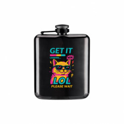 Фляга Arm Кот в режиме вайбу - FATLINE Фляга Arm Кот в режиме вайбу