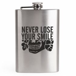 Фляга дорожная Never Lose Your Smile - FATLINE Фляга дорожная Never Lose Your Smile