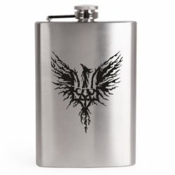 Фляга дорожная Украинский герб тризуб феникс - FATLINE Фляга дорожная Украинский герб тризуб феникс