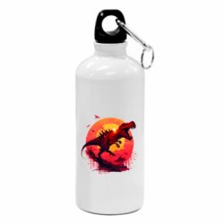 Фляга Тиранозавр на фоне солнца - FATLINE Фляга Тиранозавр на фоне солнца