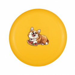 Фрисби Корги ест пиццу - FATLINE Фрисби Корги ест пиццу