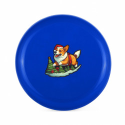 Фрисби Рождество. Счастливый корги - FATLINE Фрисби Рождество. Счастливый корги