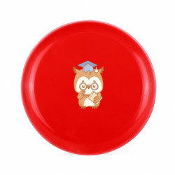 Фрисби Сова выпускник в очках в с книгой - FATLINE Фрисби Сова выпускник в очках в с книгой