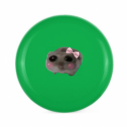 Фрисби Печальный хомяк с бантиком мем - FATLINE Фрисби Печальный хомяк с бантиком мем