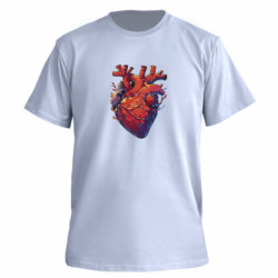 Футболка преміум чоловіча FATLINE анатомічне серце - FATLINE Футболка преміум чоловіча FATLINE анатомічне серце