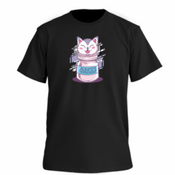 Футболка премиум мужская FATLINE AntiDepressant Cat - FATLINE Футболка премиум мужская FATLINE AntiDepressant Cat