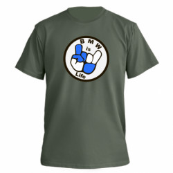 Футболка премиум мужская FATLINE BMW is Life - FATLINE Футболка премиум мужская FATLINE BMW is Life