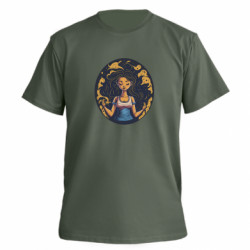 Футболка преміум чоловіча FATLINE Дівчина і йога - FATLINE Футболка преміум чоловіча FATLINE Дівчина і йога