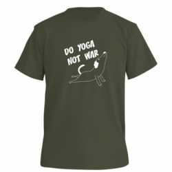 Футболка премиум мужская FATLINE Do yoga not war