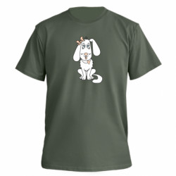 Футболка преміум чоловіча FATLINE Dog with a bow - FATLINE Футболка преміум чоловіча FATLINE Dog with a bow