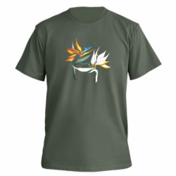 Футболка премиум мужская FATLINE Flowers art painting - FATLINE Футболка премиум мужская FATLINE Flowers art painting