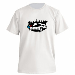 Футболка преміум чоловіча FATLINE Fortnite logo and heroes