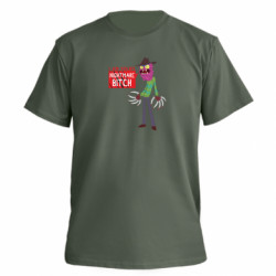 Футболка премиум мужская FATLINE I am yours nightmare BITCH - FATLINE Футболка премиум мужская FATLINE I am yours nightmare BITCH