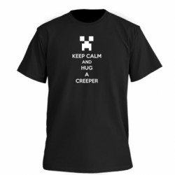 Футболка премиум мужская FATLINE KEEP CALM and HUG A CREEPER - FATLINE Футболка премиум мужская FATLINE KEEP CALM and HUG A CREEPER