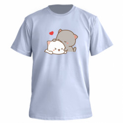 Футболка премиум мужская FATLINE Кот целует кошку