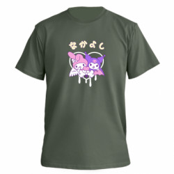 Футболка преміум чоловіча FATLINE Kuromi and My Melody - FATLINE Футболка преміум чоловіча FATLINE Kuromi and My Melody