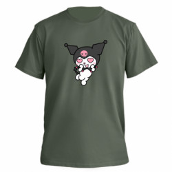 Футболка преміум чоловіча FATLINE Kuromi Heart Eyes - FATLINE Футболка преміум чоловіча FATLINE Kuromi Heart Eyes