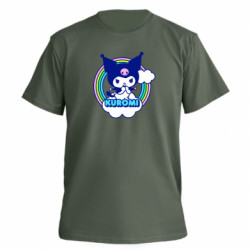 Футболка преміум чоловіча FATLINE Kuromi Rainbow - FATLINE Футболка преміум чоловіча FATLINE Kuromi Rainbow