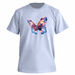 Футболка преміум чоловіча FATLINE Механізований неоновий метелик - FATLINE Футболка преміум чоловіча FATLINE Механізований неоновий метелик