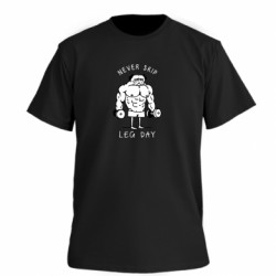 Футболка преміум чоловіча FATLINE Never Skip Leg Day - FATLINE Футболка преміум чоловіча FATLINE Never Skip Leg Day