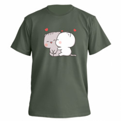 Футболка премиум мужская FATLINE Peach and Goma Cutie Cats - FATLINE Футболка премиум мужская FATLINE Peach and Goma Cutie Cats