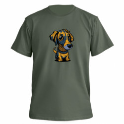 Футболка премиум мужская FATLINE Рыжий пес - FATLINE Футболка премиум мужская FATLINE Рыжий пес