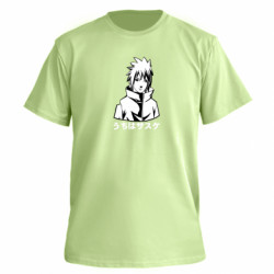 Футболка преміум чоловіча FATLINE Uchiha Sasuke Black And White Art - FATLINE Футболка преміум чоловіча FATLINE Uchiha Sasuke Black And White Art