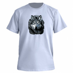 Футболка преміум чоловіча FATLINE Вовк гравюра