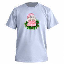 Футболка преміум чоловіча FATLINE Заєць Новорічний - FATLINE Футболка преміум чоловіча FATLINE Заєць Новорічний