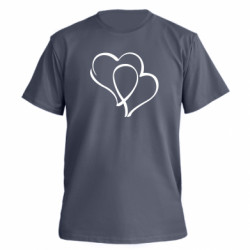 Футболка премиум мужская FATLINE Влюбленные сердца