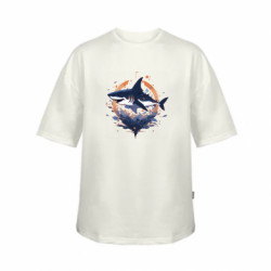 Футболка дитяча оверсайз FATLINE Акула лого - FATLINE Футболка дитяча оверсайз FATLINE Акула лого
