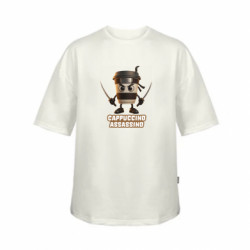 Футболка дитяча оверсайз FATLINE Cappuccino Assassino - FATLINE Футболка дитяча оверсайз FATLINE Cappuccino Assassino