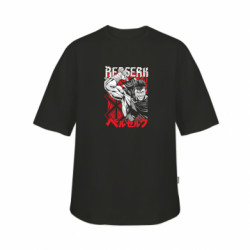 Футболка детская оверсайз FATLINE Черный мечник Гатс - FATLINE Футболка детская оверсайз FATLINE Черный мечник Гатс