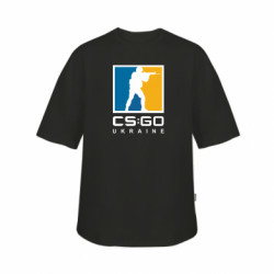 Футболка дитяча оверсайз FATLINE CS GO Ukraine blue and yellow logo - FATLINE Футболка дитяча оверсайз FATLINE CS GO Ukraine blue and yellow logo