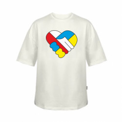 Футболка дитяча оверсайз FATLINE Дружба України та Польщі - FATLINE Футболка дитяча оверсайз FATLINE Дружба України та Польщі