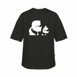 Футболка дитяча оверсайз FATLINE Karl and the cat with glasses - FATLINE Футболка дитяча оверсайз FATLINE Karl and the cat with glasses