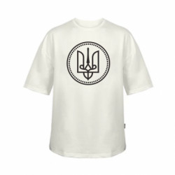 Футболка дитяча оверсайз FATLINE Княжий знак Володимира Хрестителя - FATLINE Футболка дитяча оверсайз FATLINE Княжий знак Володимира Хрестителя