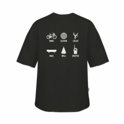 Футболка дитяча оверсайз FATLINE Іконки персонажів Stranger Things