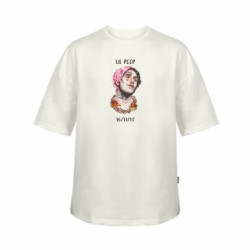 Футболка детская оверсайз FATLINE Lil peep date of death - FATLINE Футболка детская оверсайз FATLINE Lil peep date of death