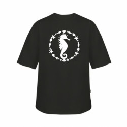 Футболка дитяча оверсайз FATLINE Морський коник та мушлі - FATLINE Футболка дитяча оверсайз FATLINE Морський коник та мушлі