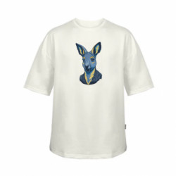 Футболка детская оверсайз FATLINE Серый кенгуру - FATLINE Футболка детская оверсайз FATLINE Серый кенгуру