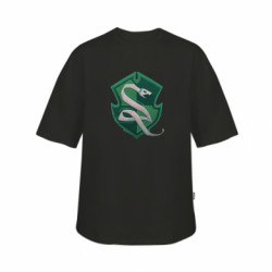 Футболка детская оверсайз FATLINE Cтарая эмблема Cлизерин - FATLINE Футболка детская оверсайз FATLINE Cтарая эмблема Cлизерин