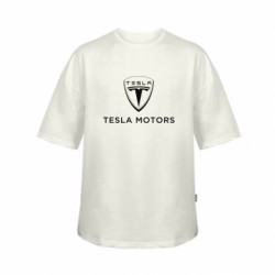 Футболка детская оверсайз FATLINE Tesla Motors - FATLINE Футболка детская оверсайз FATLINE Tesla Motors