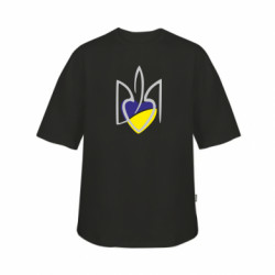 Футболка дитяча оверсайз FATLINE Ukrainian heart - FATLINE Футболка дитяча оверсайз FATLINE Ukrainian heart
